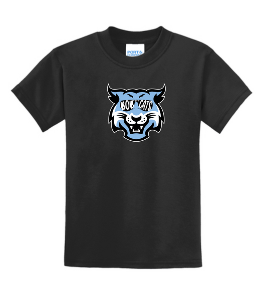 Skybrooke Bobcat Head T-Shirt- Black