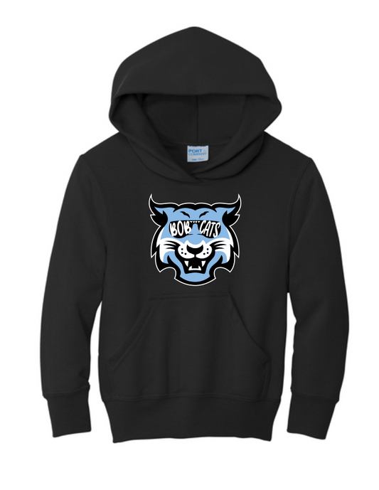 Skybrooke Bobcat Head Hoodie-Black