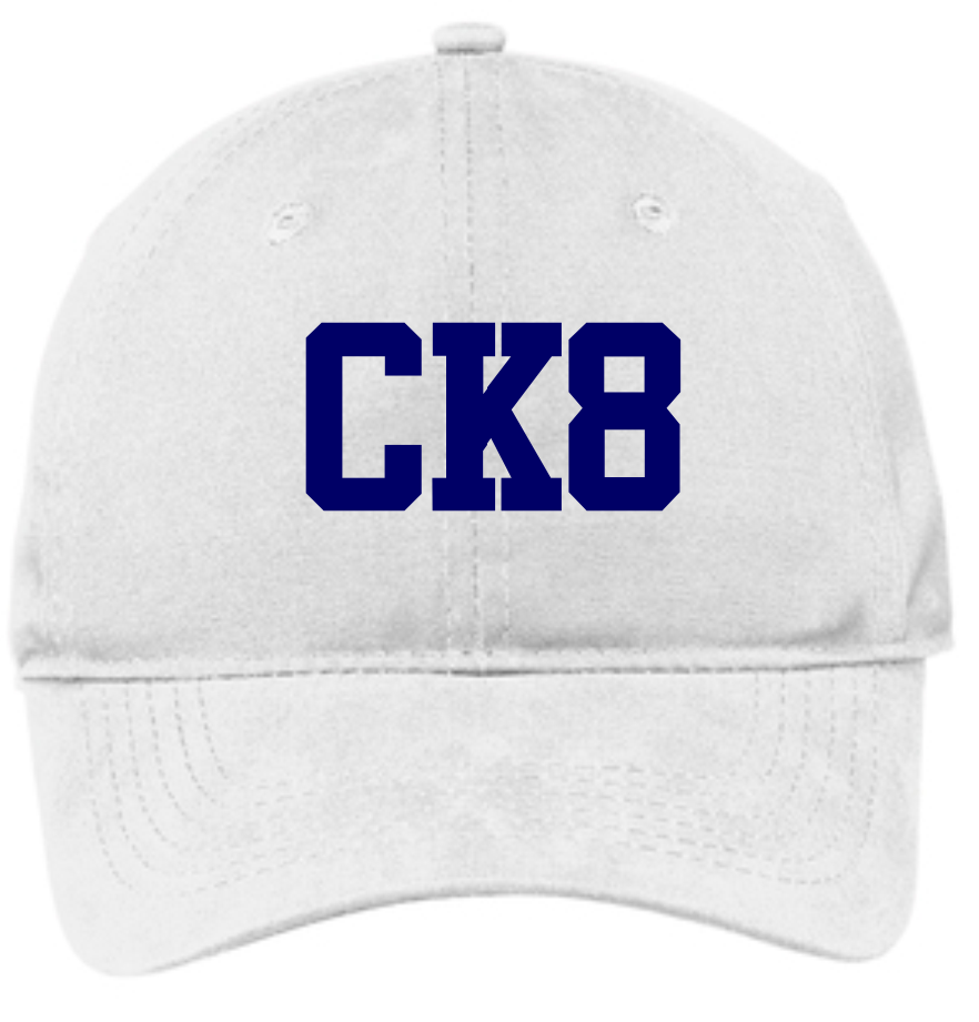 Carrollwood K8 Embroidered White Hat