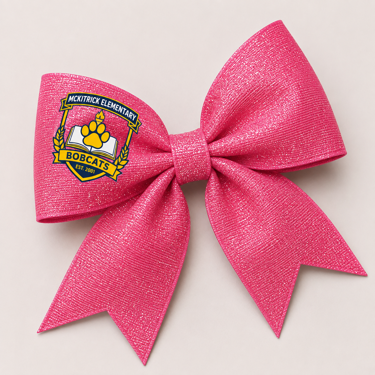 McKitrick Pink Glitter Bow