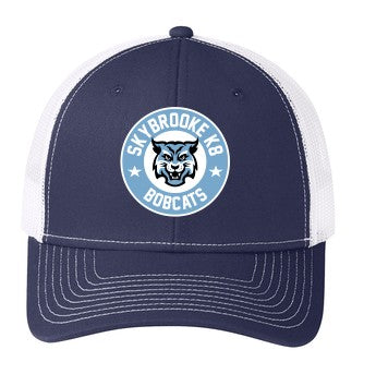 Skybrooke Patch Trucker Hat (Navy)