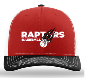 Raptors Red/Black Richardson Trucker Hat