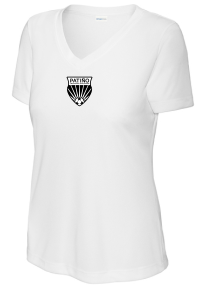 PTG Womens V-Neck Short Sleeve Performance - White