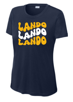 LOL LANDO Women's Posi Charge Shirt-Navy