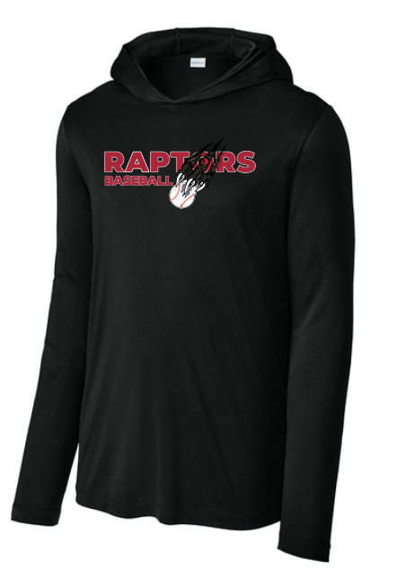 Raptors Unisex Hooded Long Sleeve Performance