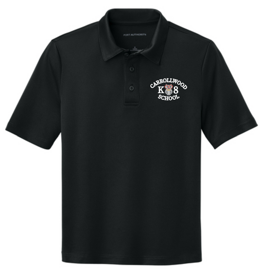 Carrollwood (Middle Only) Unisex Dri Fit Polo-Blk
