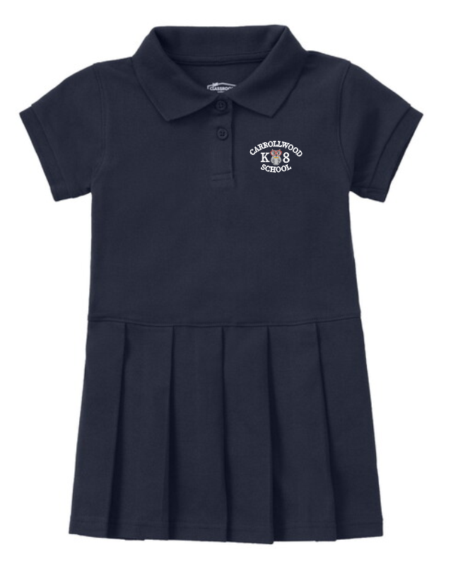 Carrollwood (Elementary Only) Polo Dress - Navy