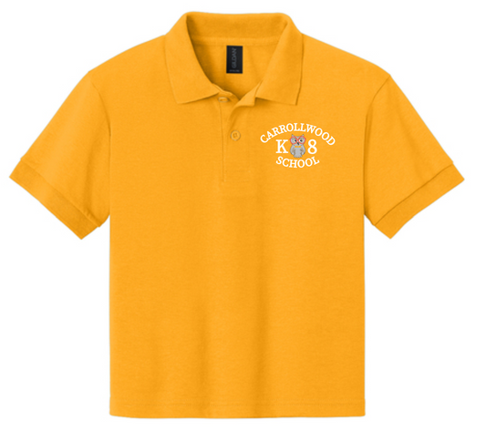 Carrollwood (Elementary Only) Cotton Polo - Yellow
