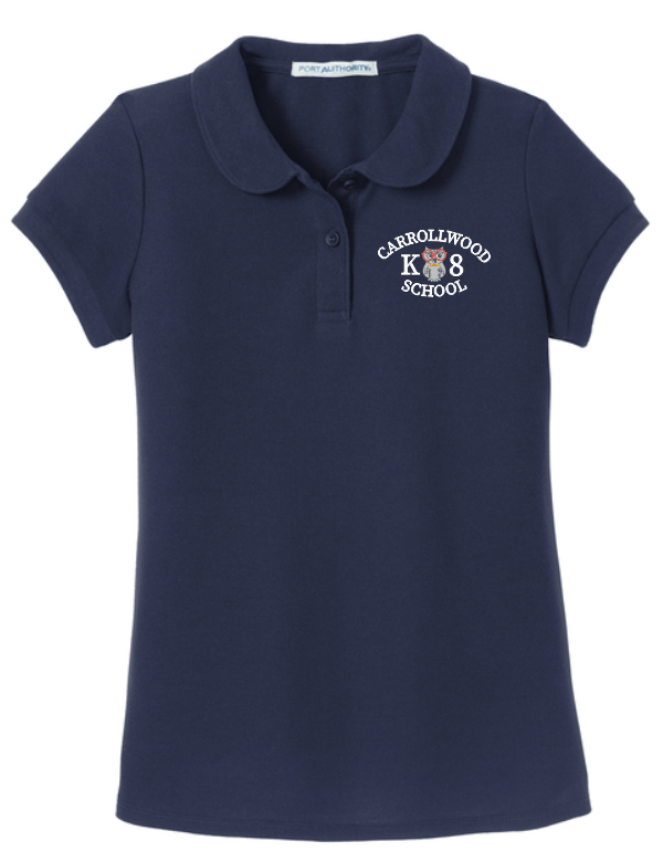 Carrollwood (Elementary Only) Girls Polo - Navy