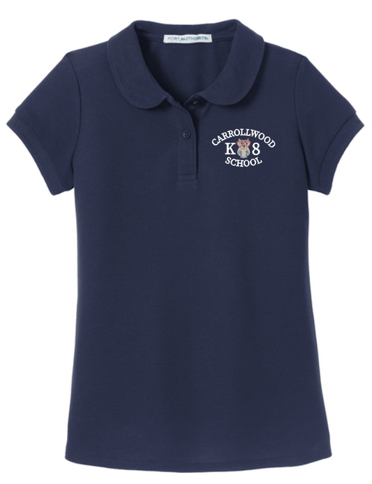 Carrollwood (Elementary Only) Girls Polo - Navy