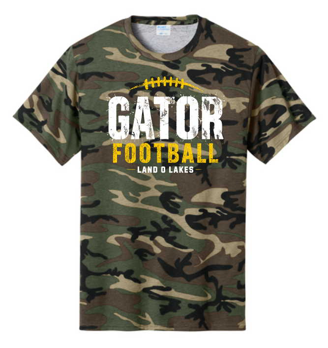 LOL Gator Football Camo Tee (Adult Sizes Only)