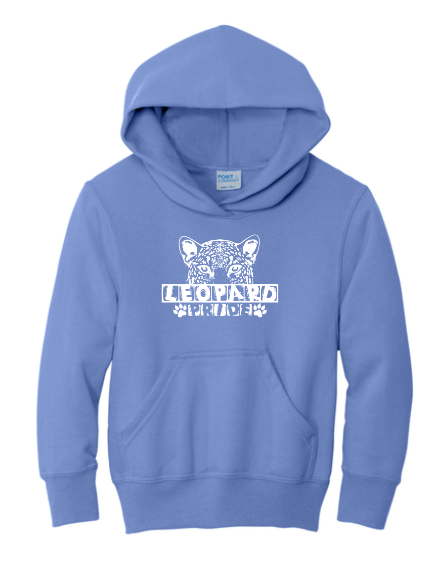 Lutz K8 Leopard Pride Hoodie- Carolina Blue
