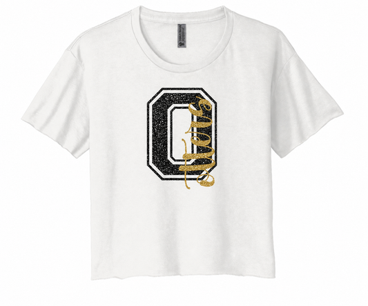 Oakstead Glitter O- Ladies Crop Shirt