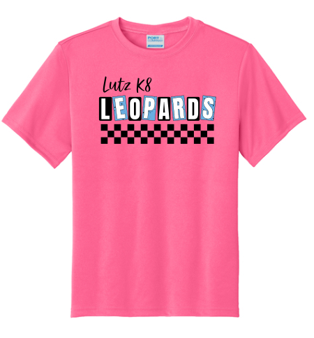 Lutz K8 Checkered DRI FIT Shirt- Neon Pink