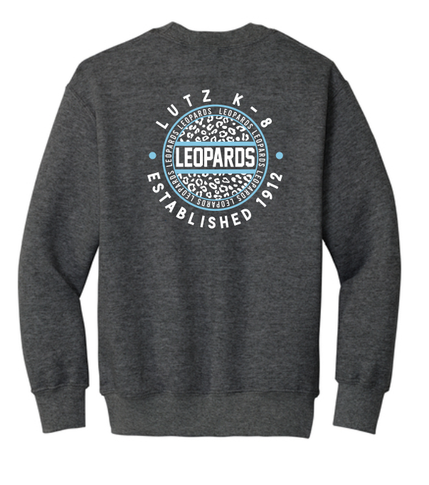 Lutz K8 Circle Leopard- Crewneck Dark Heather