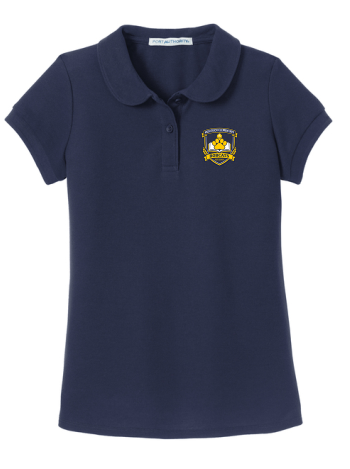 McKitrick GIRLS Navy Cotton Polo