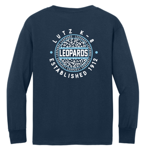 Lutz K8 Circle Leopard-Long Sleeve Navy