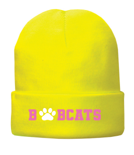 McKitrick Bobcats Beanie-Neon Yellow