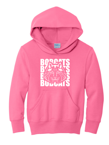 McKitrick Bobcats Repeat Hoodie- Neon Pink