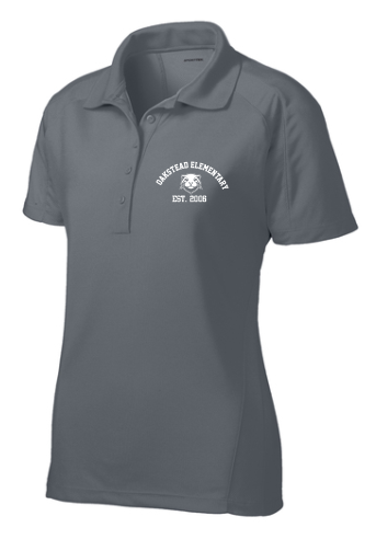 Oakstead Women's Dri-Mesh Polo-Grey