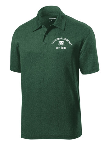 Oakstead Men's Heathered Polo-Green