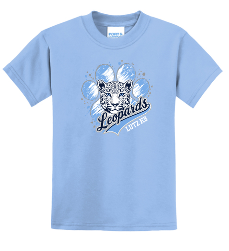 Lutz K8 Splatter Paw Cotton- Lt Blue