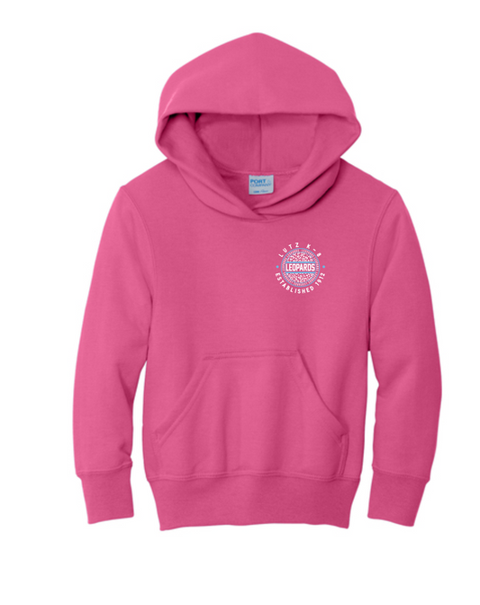 Lutz K8 Circle Leopard Hoodie- Sangria