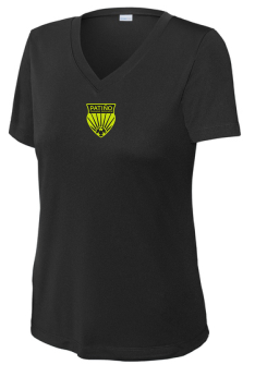 PTG Womens V-Neck Short Sleeve Performance - Black
