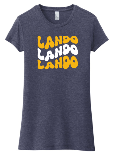LOL LANDO Women's Fitted Shirt-Navy Frost