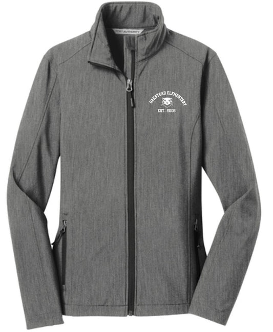 Oakstead Women's Soft Shell Jacket- Grey Heather