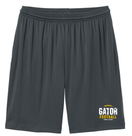 LOL Gator Football 5" Shorts- Grey