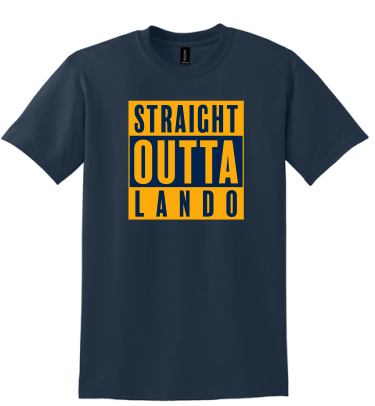 LOL Straight Outta Softstyle Tee-Navy