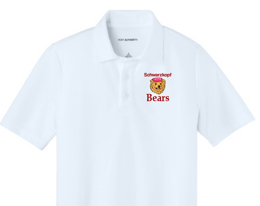 Schwarzkopf White Unisex Dri Fit Polo