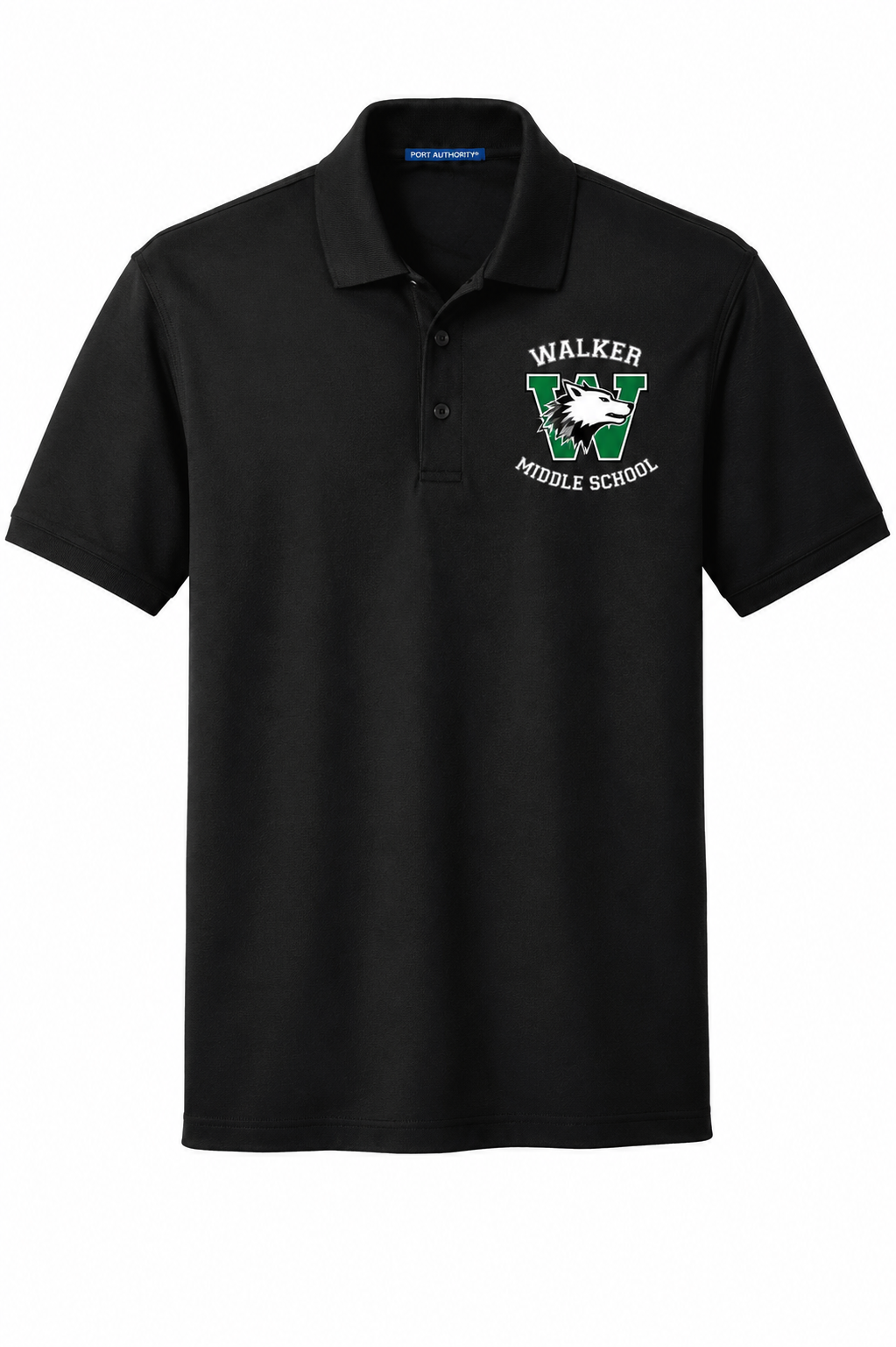 Walker Uniform Pique Polo-Black