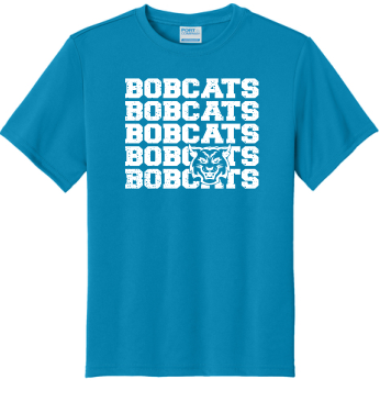 Skybrooke Bobcats Repeat- Neon Blue Dri Fit Shirt