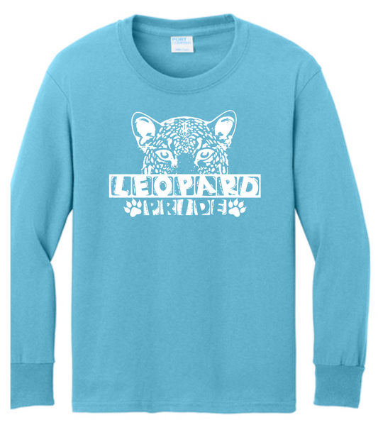 Lutz K8 Leopard Pride Long Sleeve- Aquatic Blue