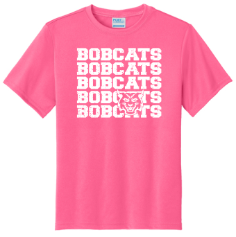 Skybrooke Bobcats Repeat- Neon Pink Dri Fit Shirt